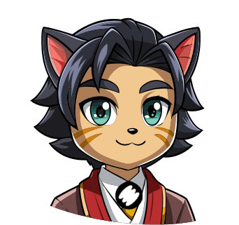 Stylized cat-themed illustration of Sanchal Ranjan's portrait